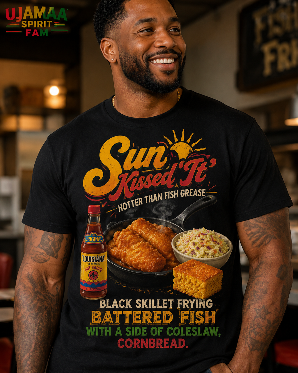 Ujamaa Spirit FAM Short Sleeve T-shirts