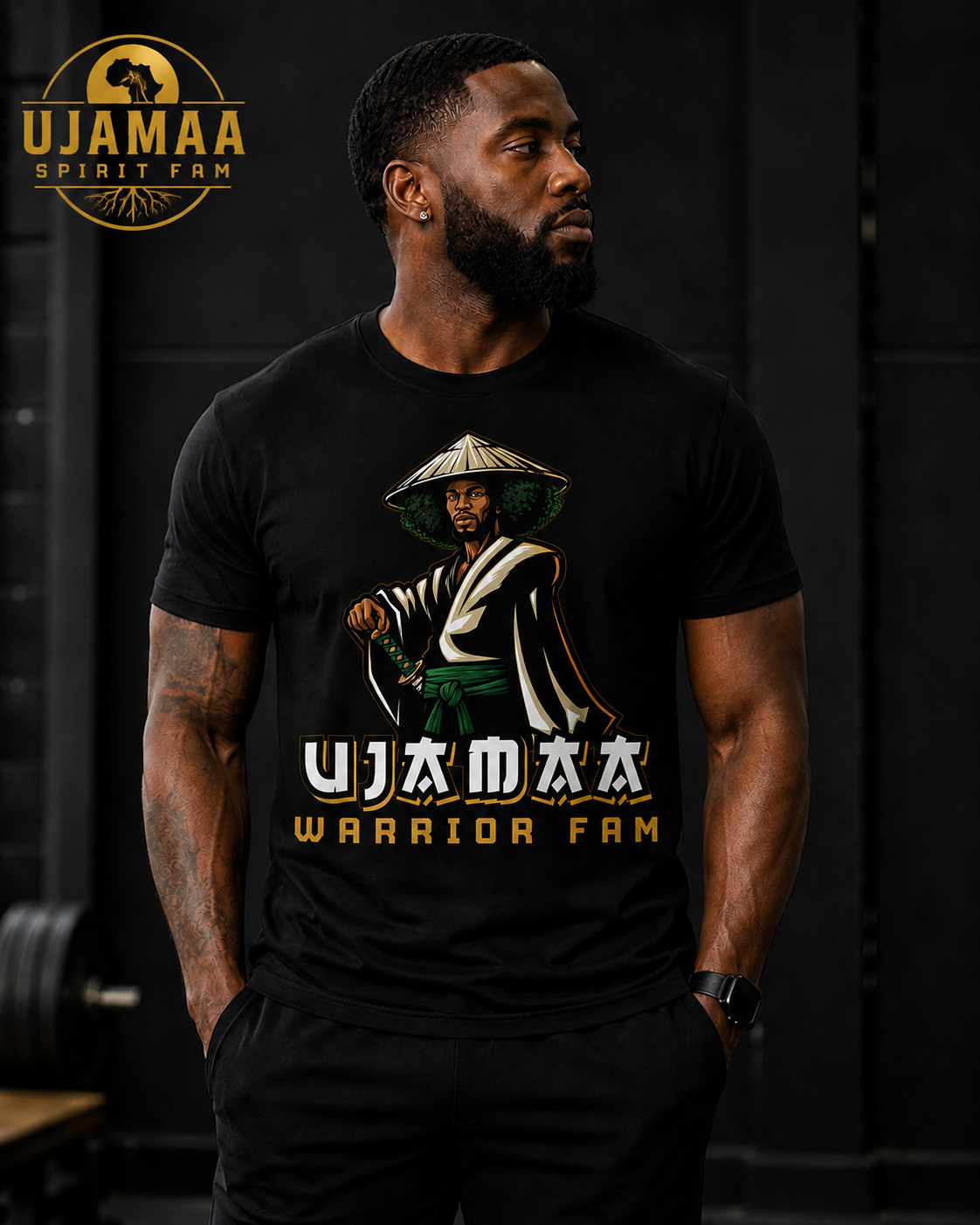 Ujamaa Spirit FAM Short Sleeve T-shirts
